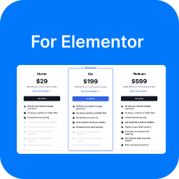 Modern Pricing Table for Elementor