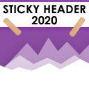 Sticky Header 2020